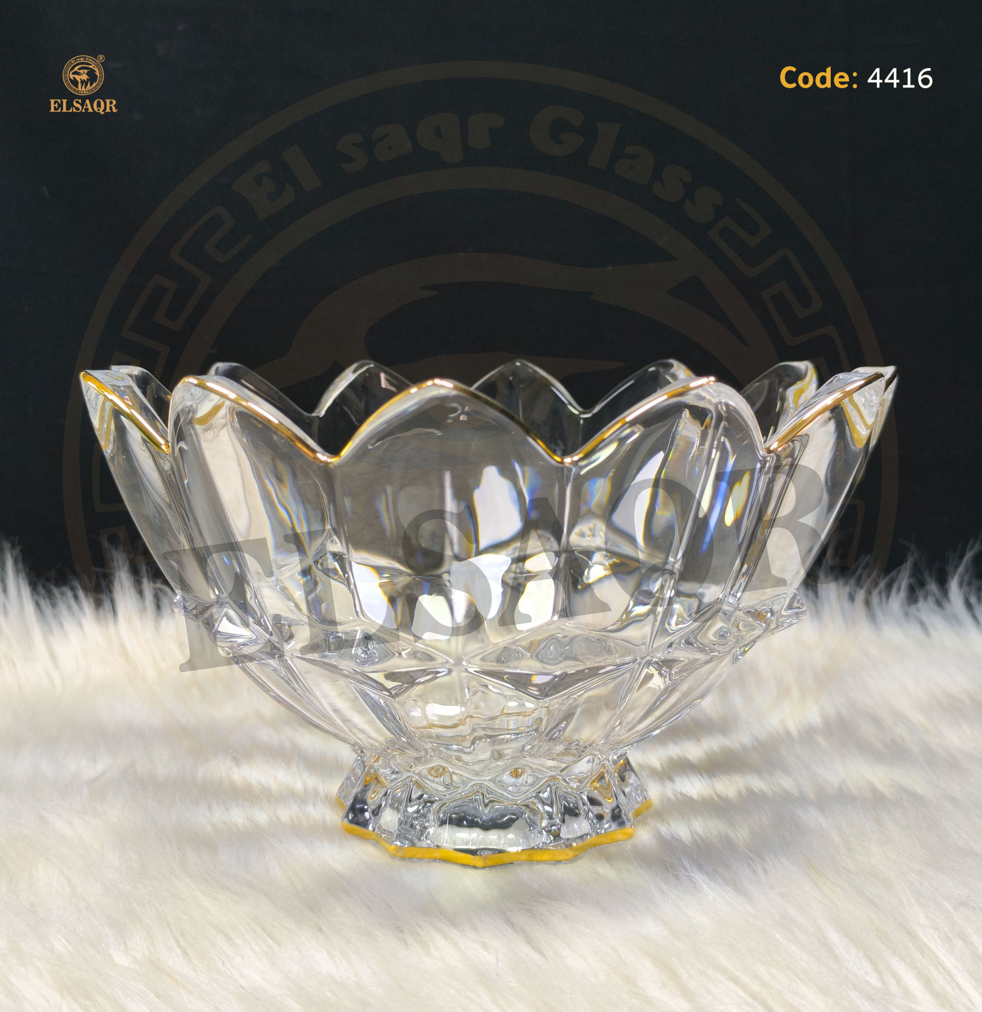 خشاف تاج كبير ذهب شفة وقاعدة - صورة أخرى