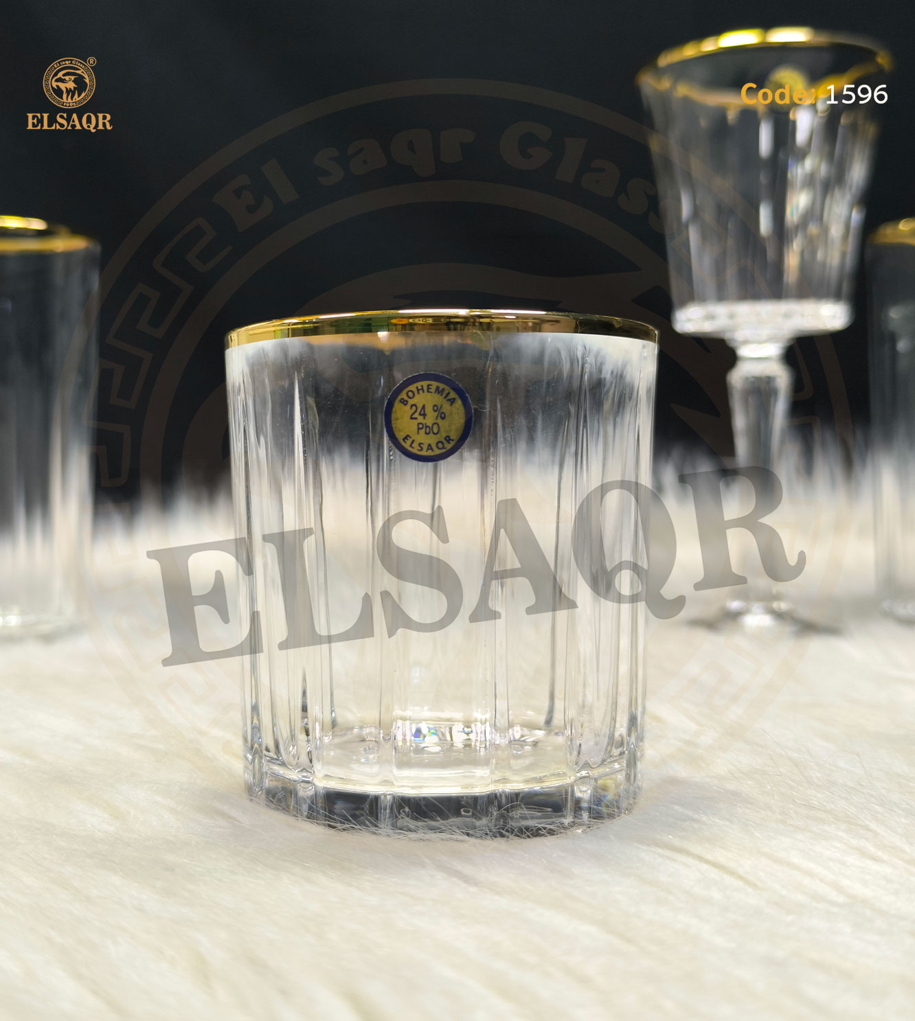 طقم 19 كريستال تشكيل شفة ذهب - صورة 3