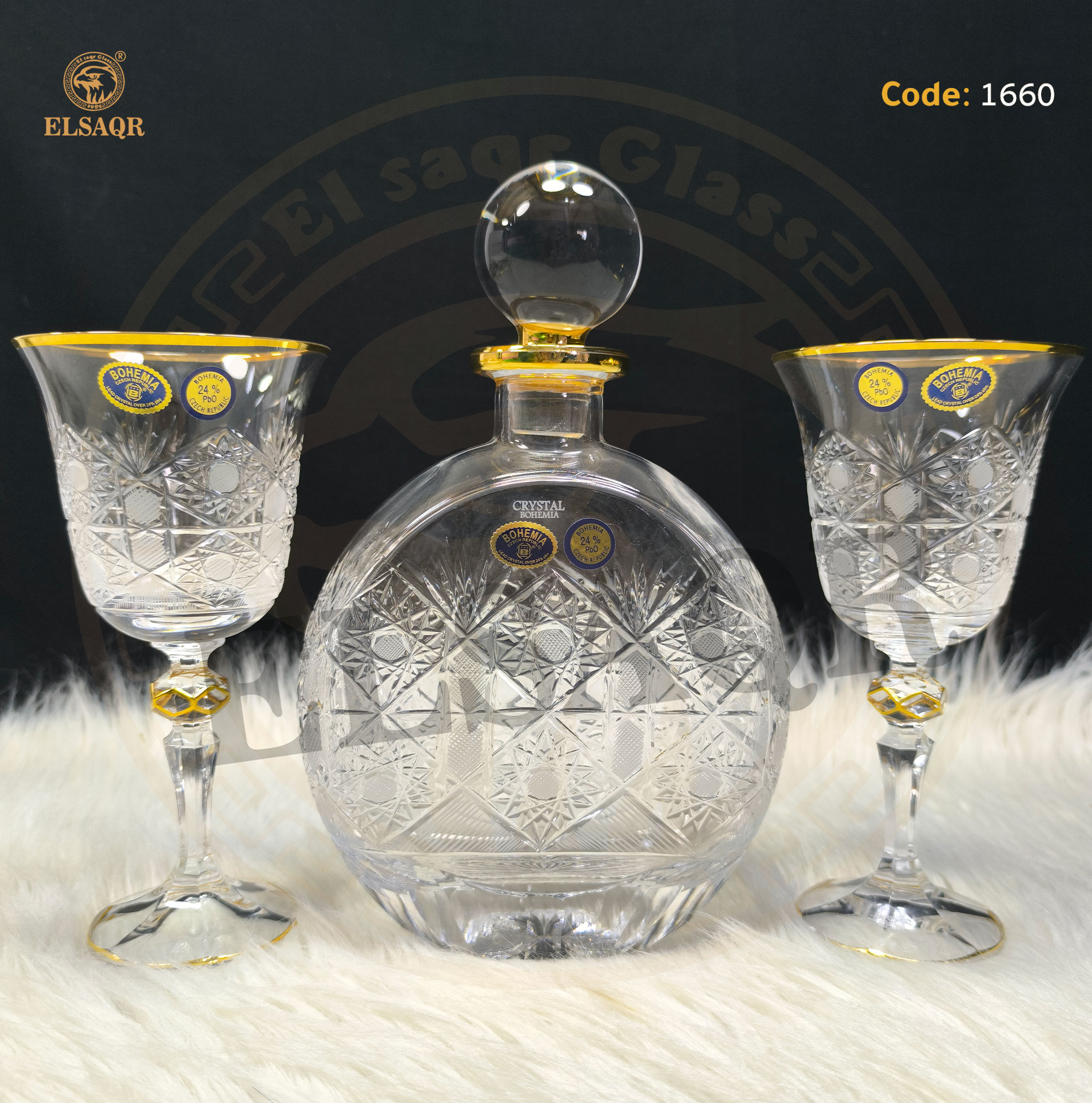 شربات لورا كاس طويل حفر 500 قارورة مدورة ذهب وديكال